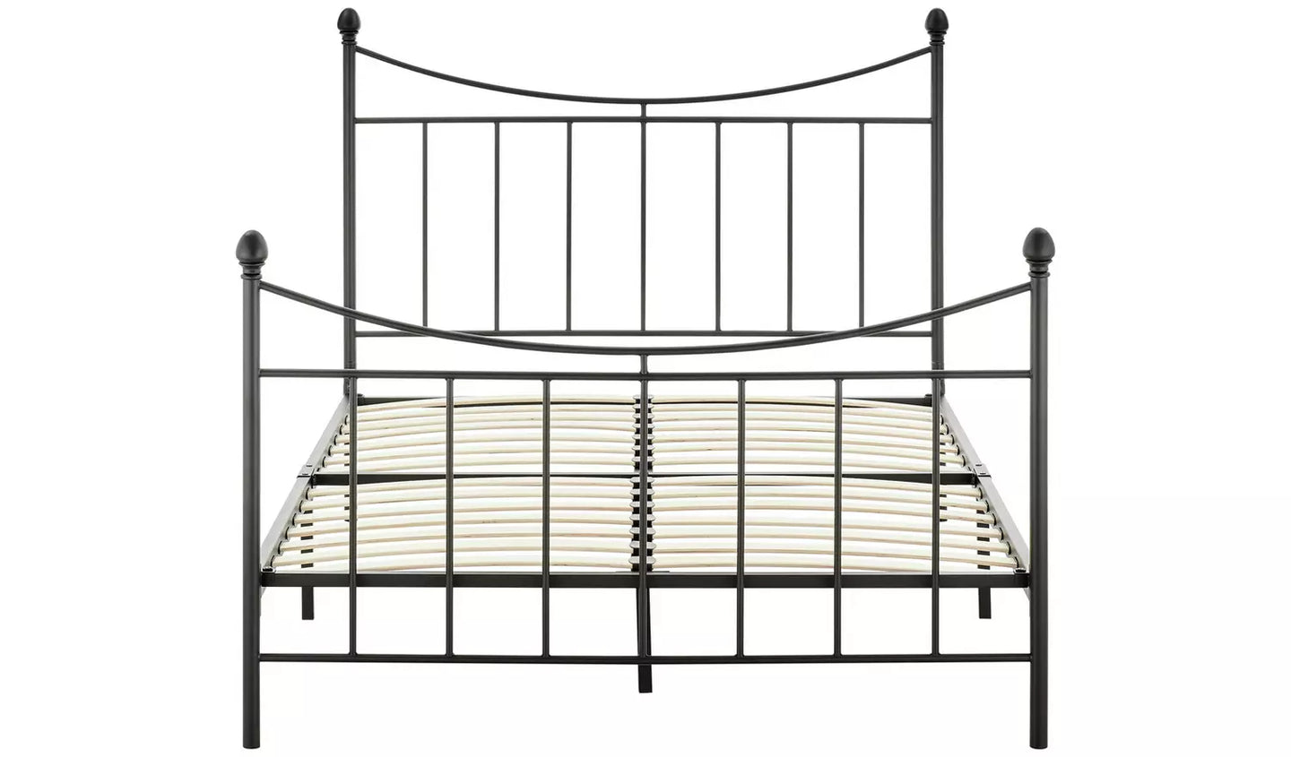 Clara Kingsize Metal Bed Frame - Black